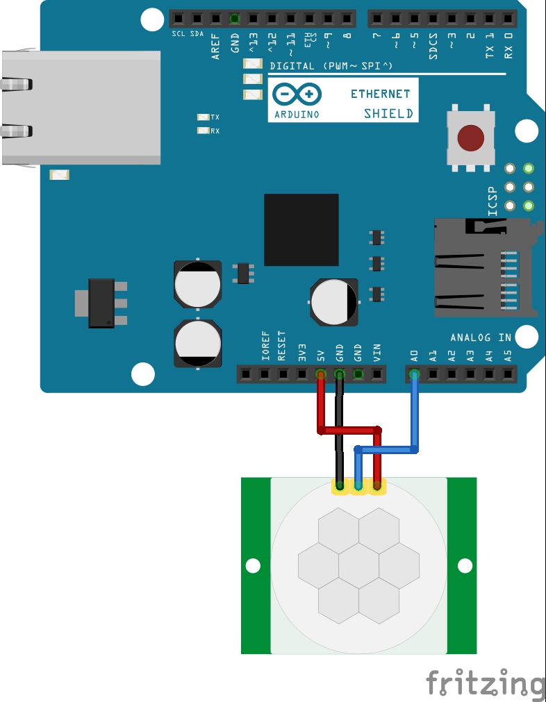 HC-SR501 Schaltplan mit Arduino